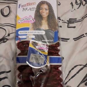 Water Wave Bulk 12" Hair - Red